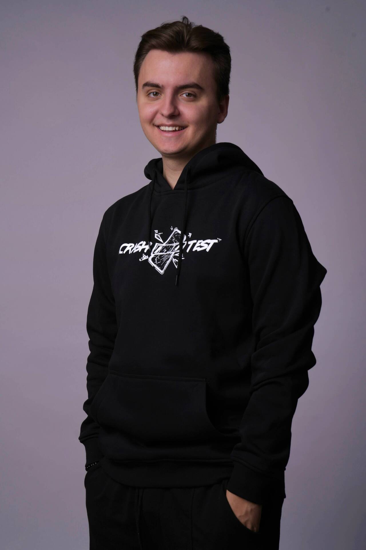 Vítek Crash Test Mikina Černá