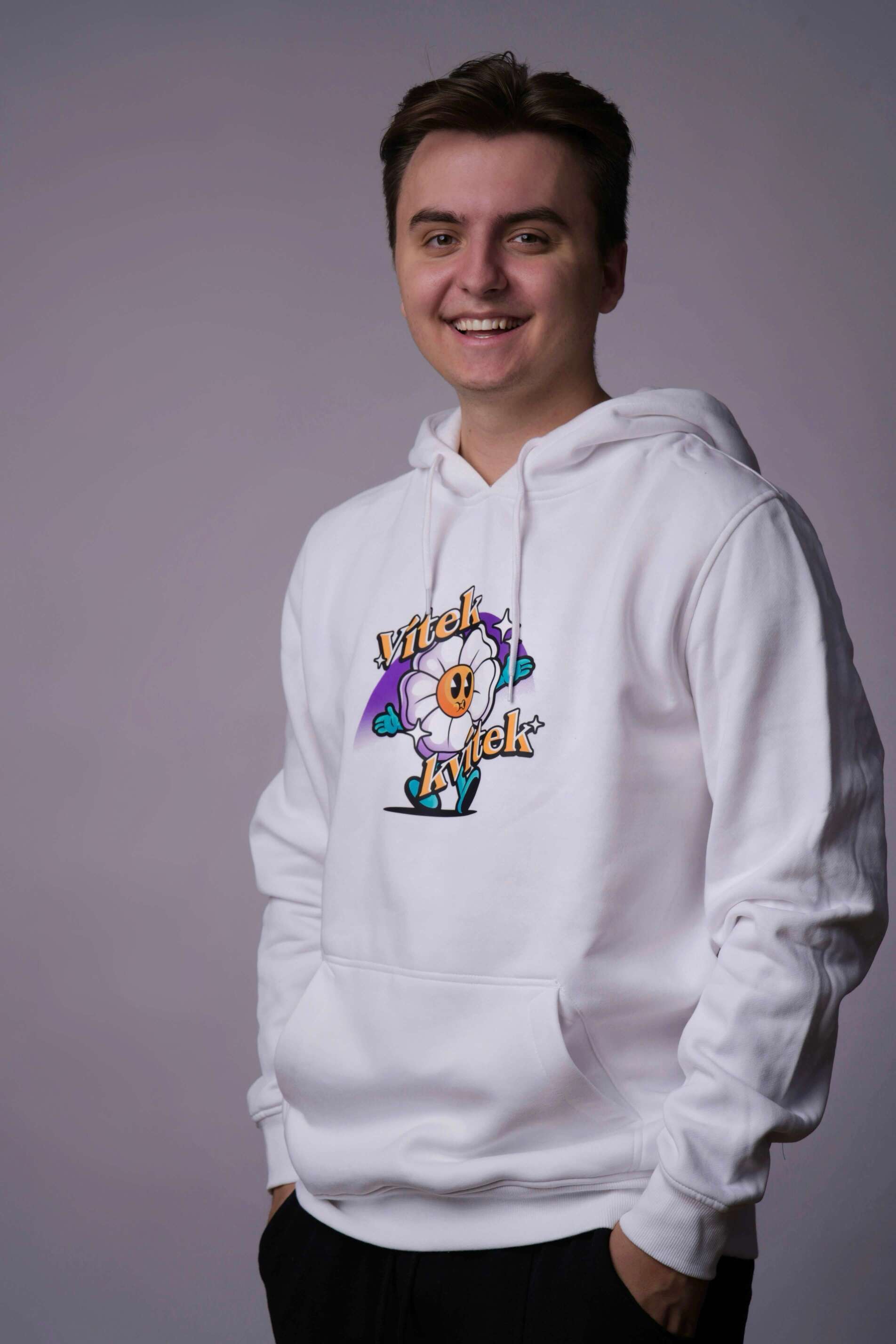 Vítek Kvítek Mikina Bílá