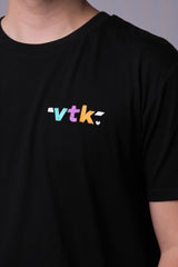 Vítek design přes celé záda Tričko Černé