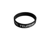 Černý náramek I Need Money for Felcedes s bílým nápisem