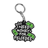 PVC přívěsek I Need Money for Felcedes se zelenými bankovkami