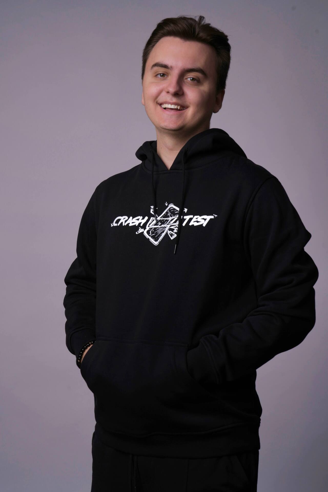 Vítek Crash Test Mikina Černá