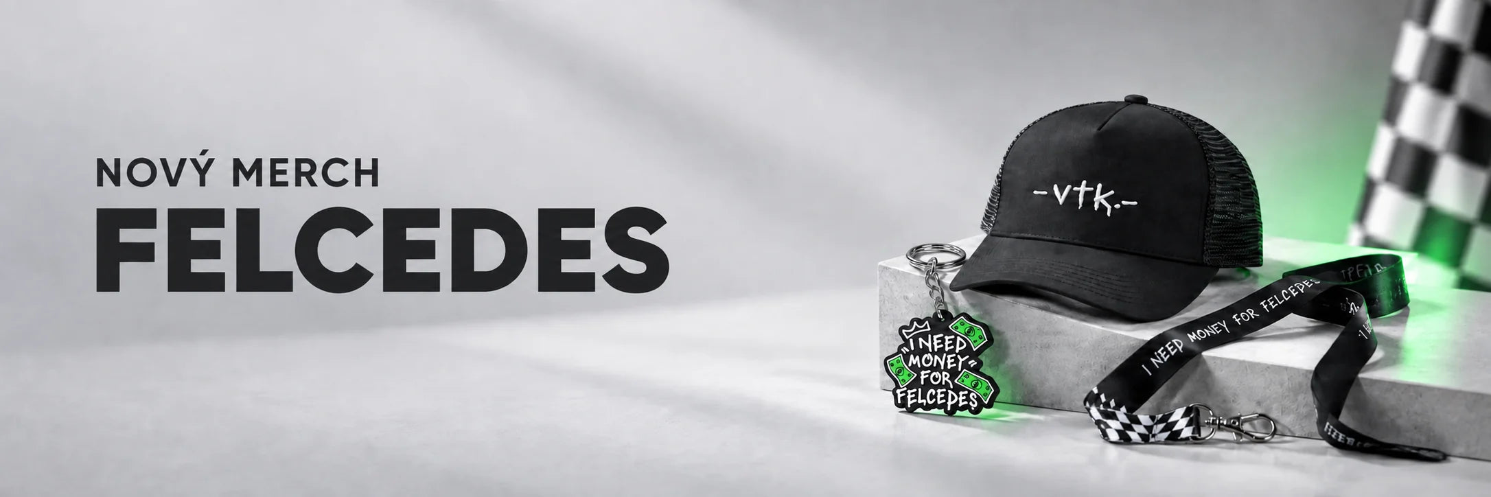 Nový merch FELCEDES – kšiltovka, přívěsek a klíčenka
